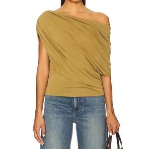NEW FREE PEOPLE blake knit top in green moss